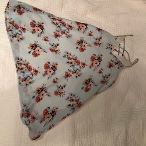 baby blue floral dress - very comfortable!!